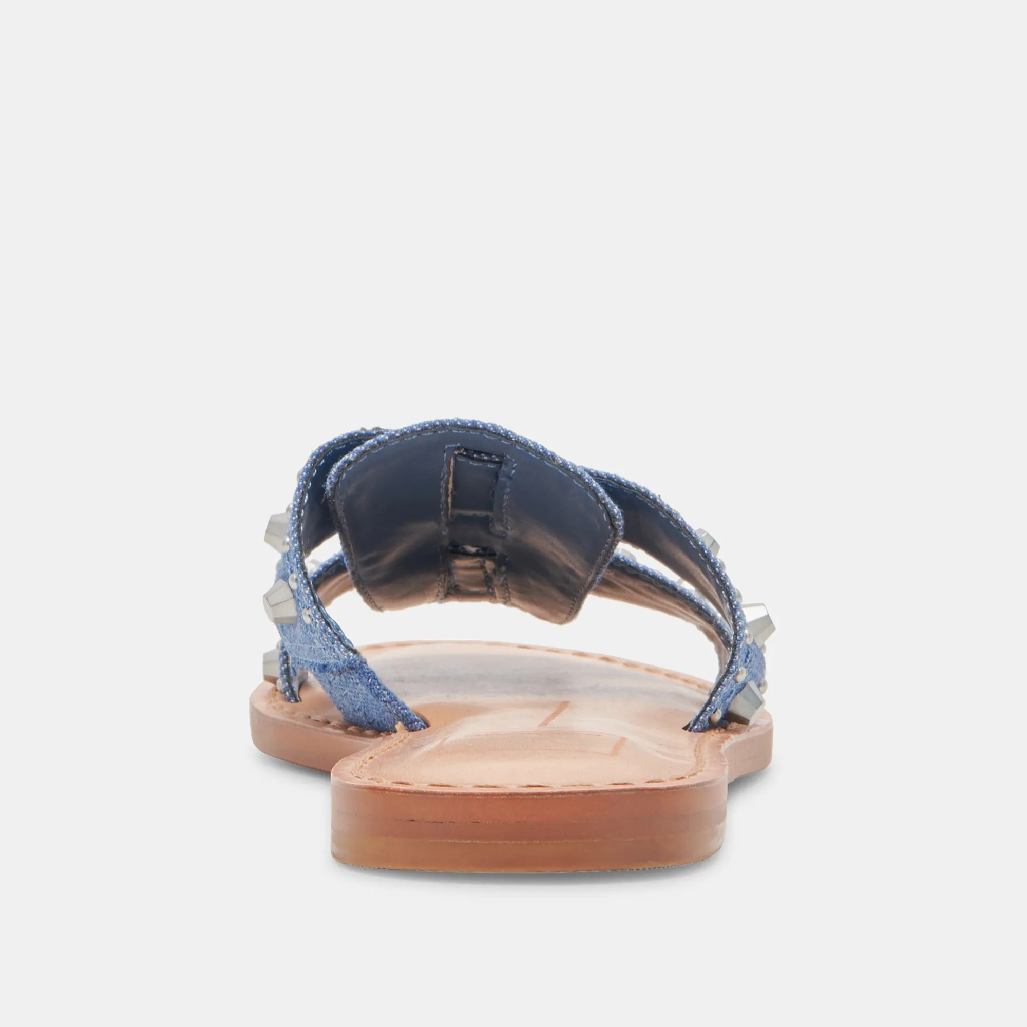 WESLA STUD SANDALS BLUE DENIM